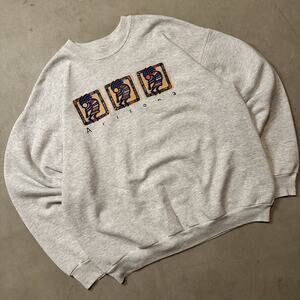 Vintage 90s Arizona Aztec Pattern Western Native Crewneck Size L